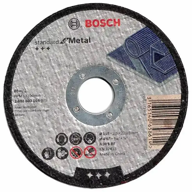 Disco de corte para ferro 4.1/2 POL furo 7/8" standard kit 45 unidades Bosch — fotografia 2