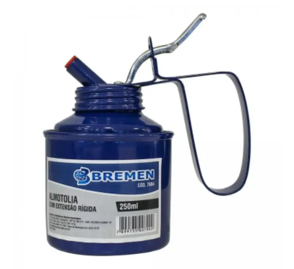 Almotolia Metálica Bico Rígido 250 ml BREMEN — fotografia 4