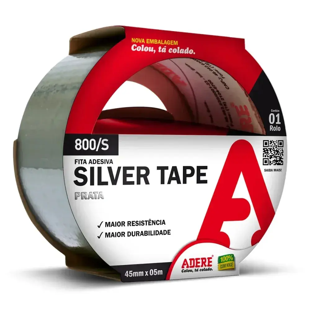 Fita adesiva silver tape 45MMX5M Adere — fotografia 2