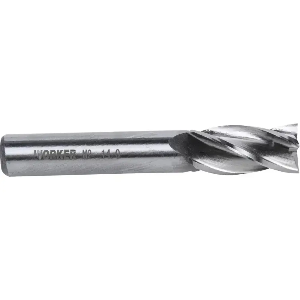 Fresa de topo reto aço rápido 14MM haste 12MM Worker — fotografia 6