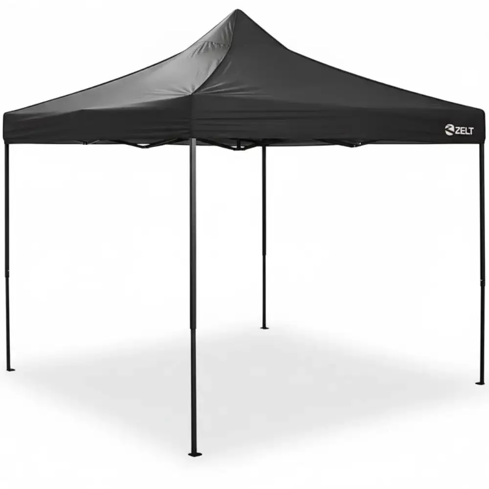 Tenda Gazebo Pagoda 3 x 3 Metros Dobrável Articulada e Sanfonada ZELT Azul — fotografia 9