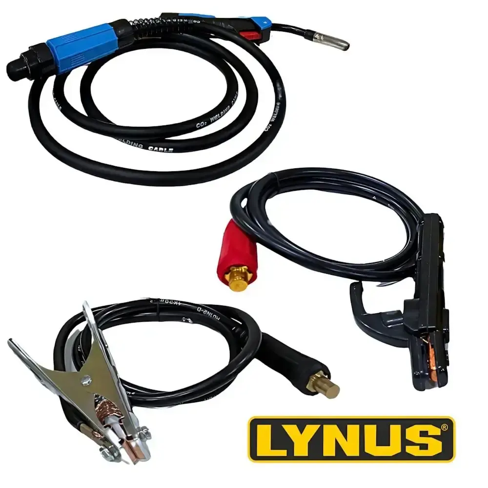 Solda mig/tig/eletrodo multiprocessos bivolt com suporte de arame 15KG Lynus — fotografia 5
