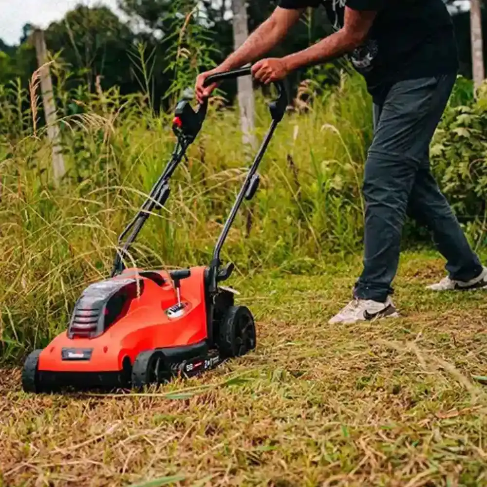 Cortador de grama a bateria 58V com recolhedor bateria e carregador TBT58LM420X Toyama — fotografia 8