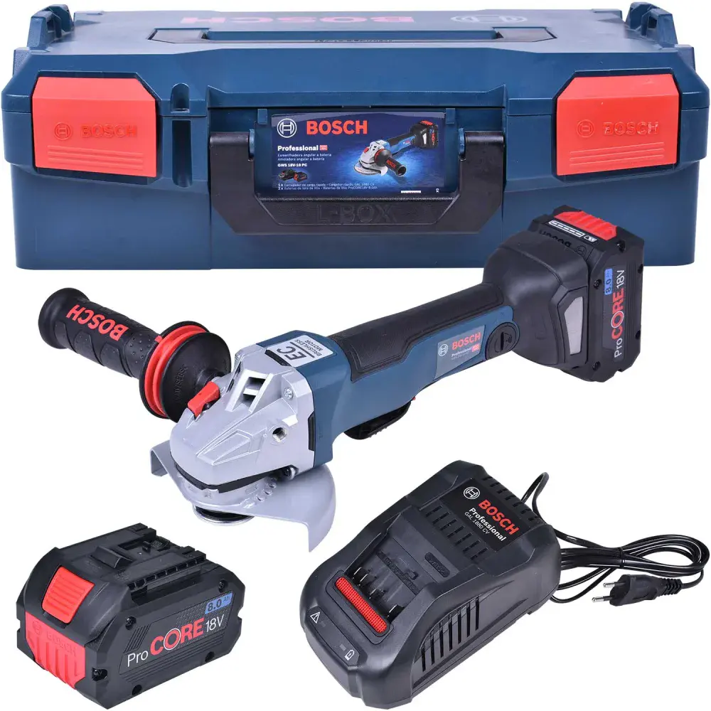 Esmerilhadeira angular 4 1/2 GWS18V-10PC Bosch – 220V — fotografia de referência