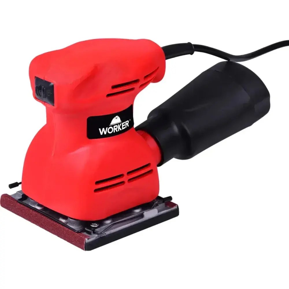 Lixadeira vermelha orbital 200W 11000 opm 127V Worker — fotografia 6