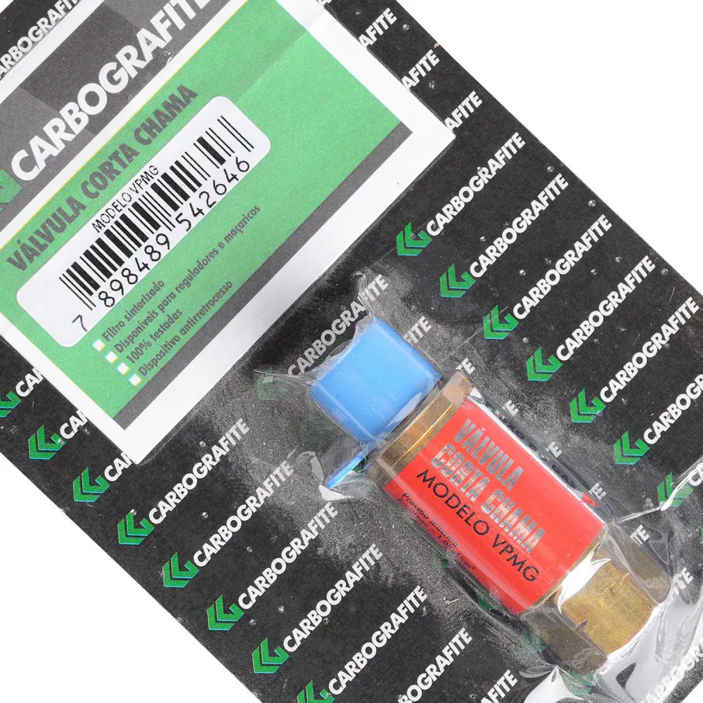 Válvula corta chama p/maçarico gás vpmg Carbografite — fotografia 3