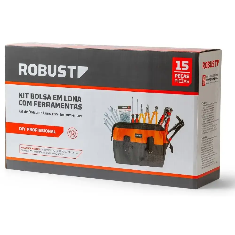 Bolsa em lona 550 MM com 15 peças e 20 compartimentos Robust — fotografia 5