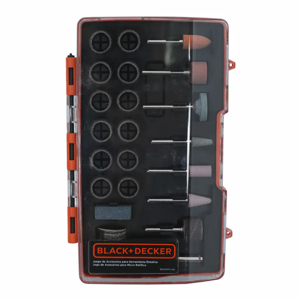 Kit para mini retífica uso geral black&decker - 42 peças — fotografia de referência