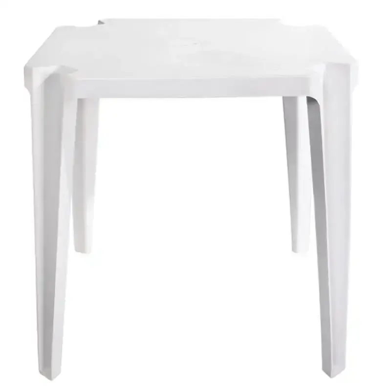 Conjunto de mesa firenze com 4 cadeiras poltronas ipanema empilháveis dolfin — fotografia 3
