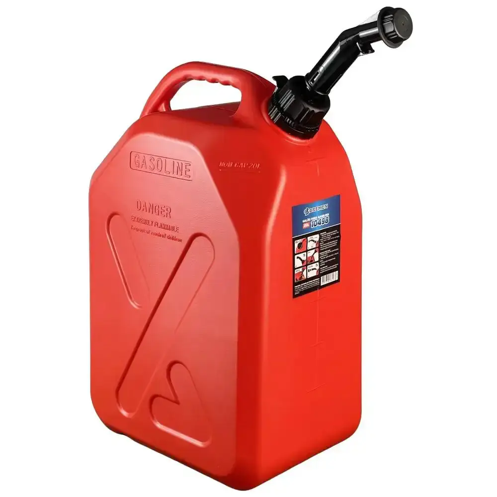 Galão em polietileno 20L para gasolina vermelho com extensor e tampa 10498 Bremen