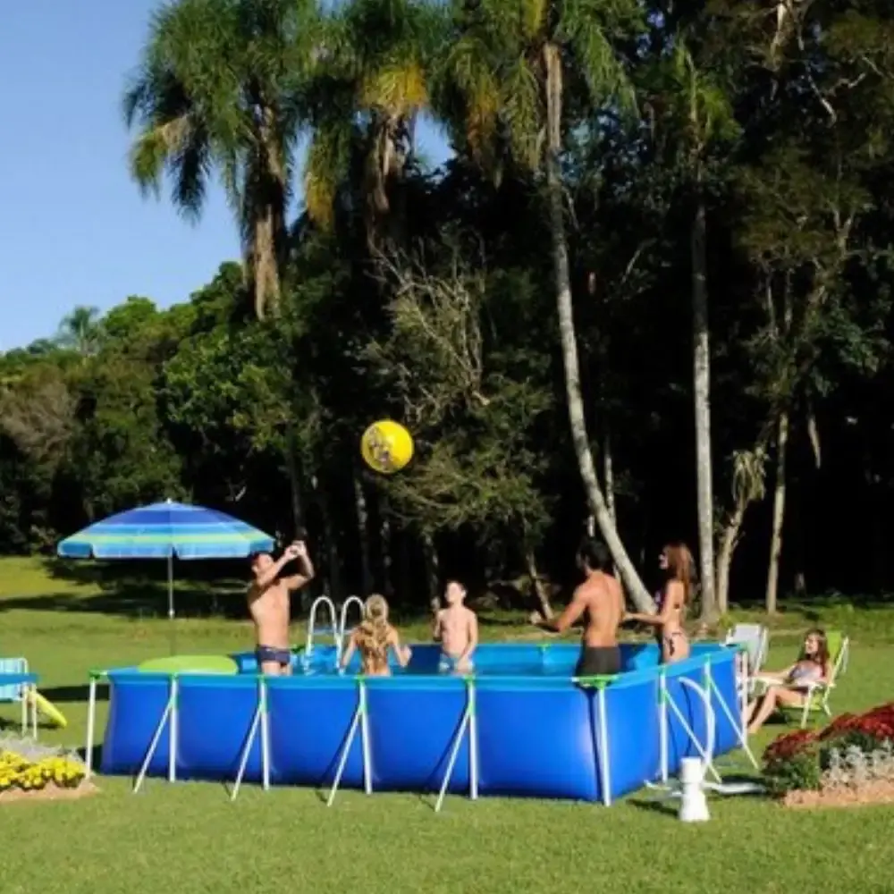 Piscina com Armação 10.000 Litros 442 x 270 x 84cm 1027 MOR — fotografia 4
