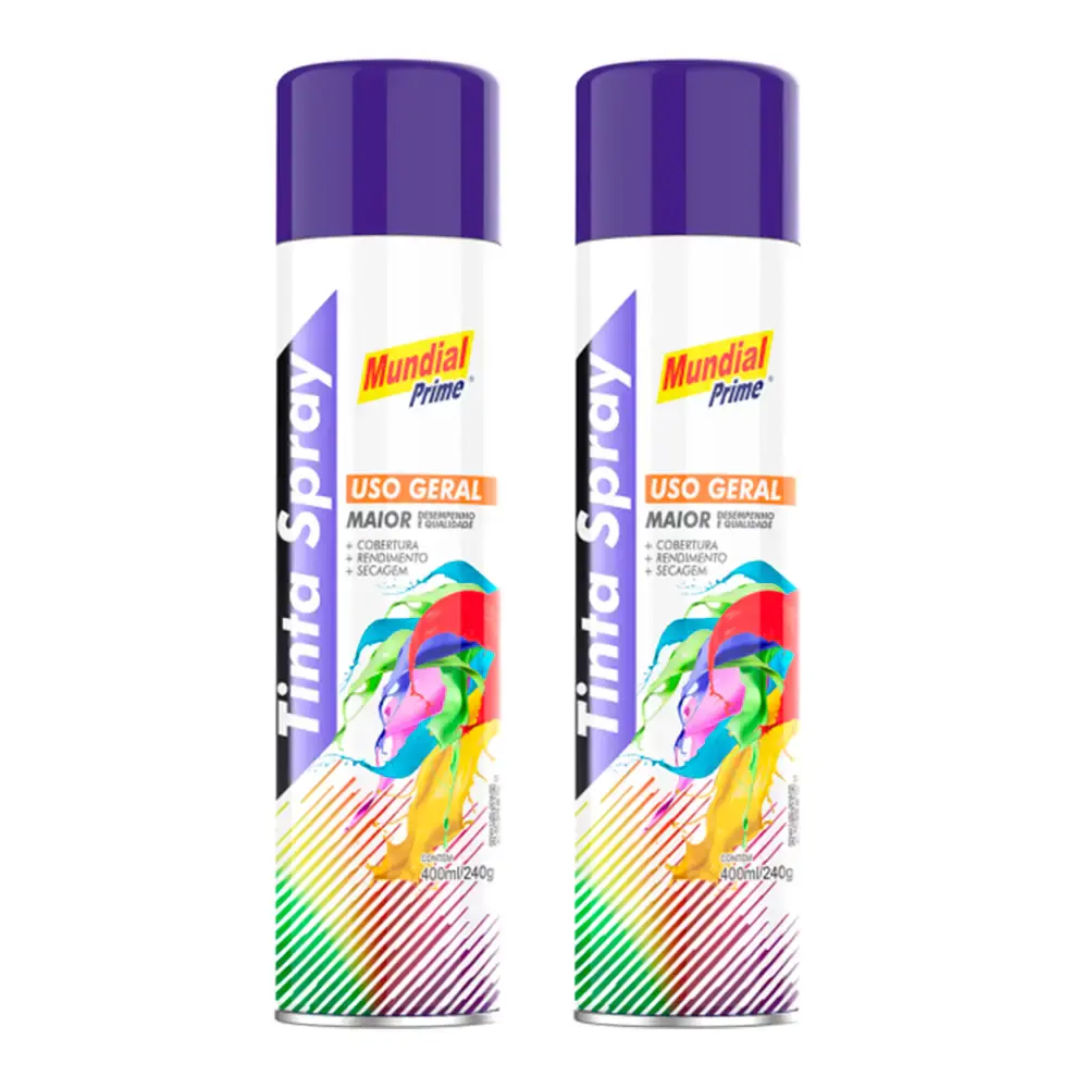 Tinta spray 400ML azul escuro 02 uni mundial prime