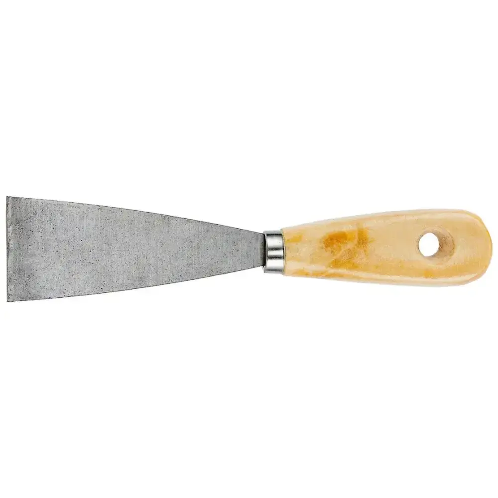Espatula inox lisa 4CM com cabo de madeira Sparta — fotografia 4