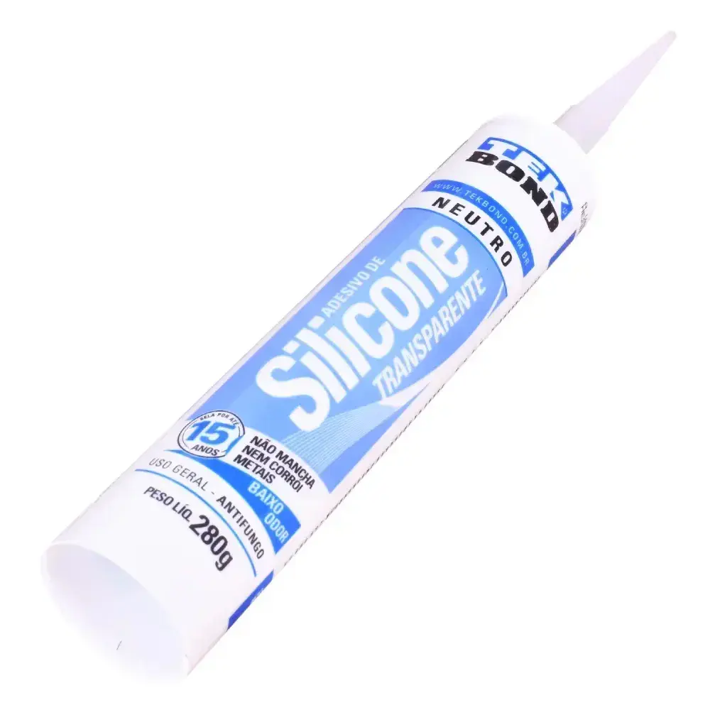 Silicone neutro transparente 280G Tekbond — fotografia 5