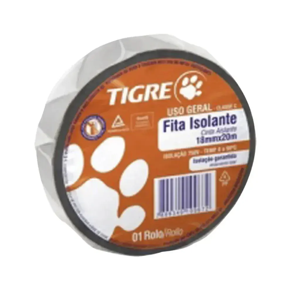 Fita isolante uso Tigre geral 18MMX10M