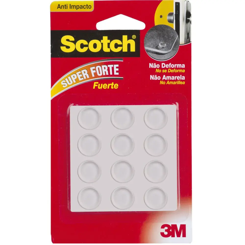Adesivo anti impacto trans red m 12PCS 3M