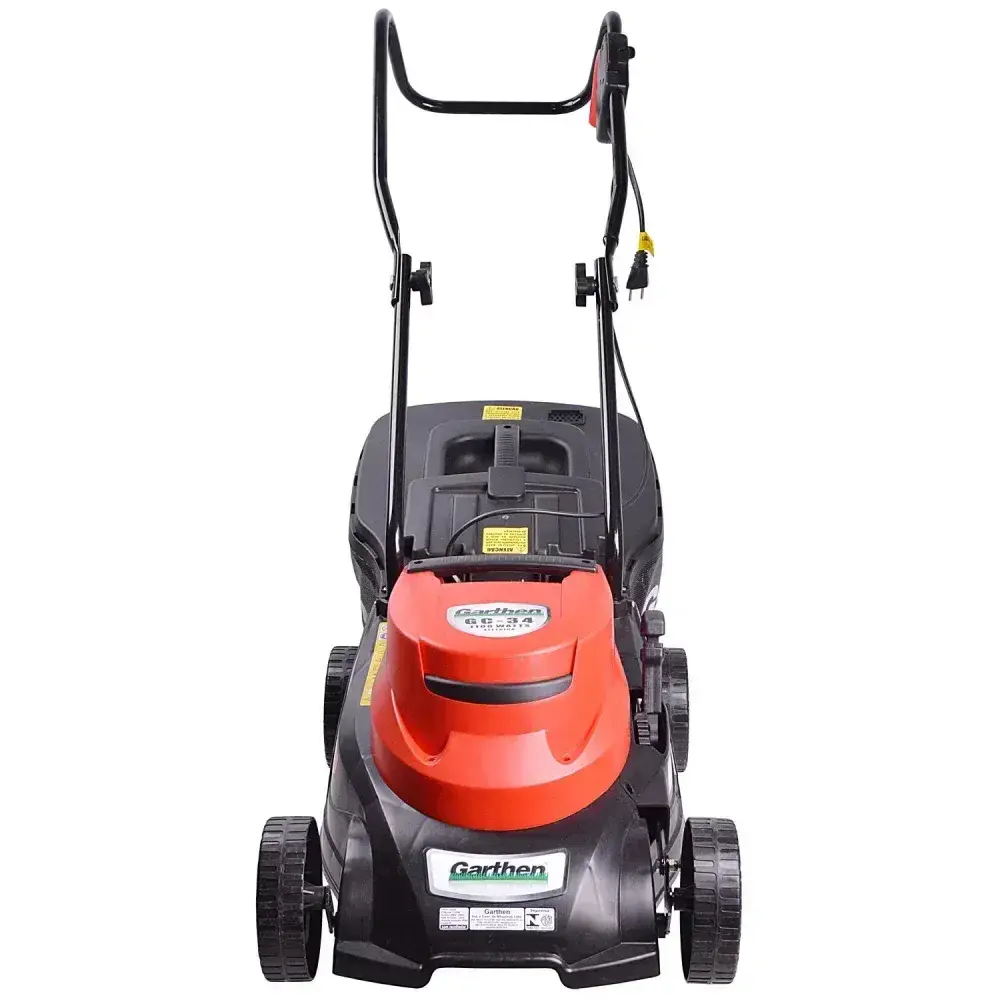 Cortador de grama elétrico com recolhedor 1100W Garthen — fotografia 8