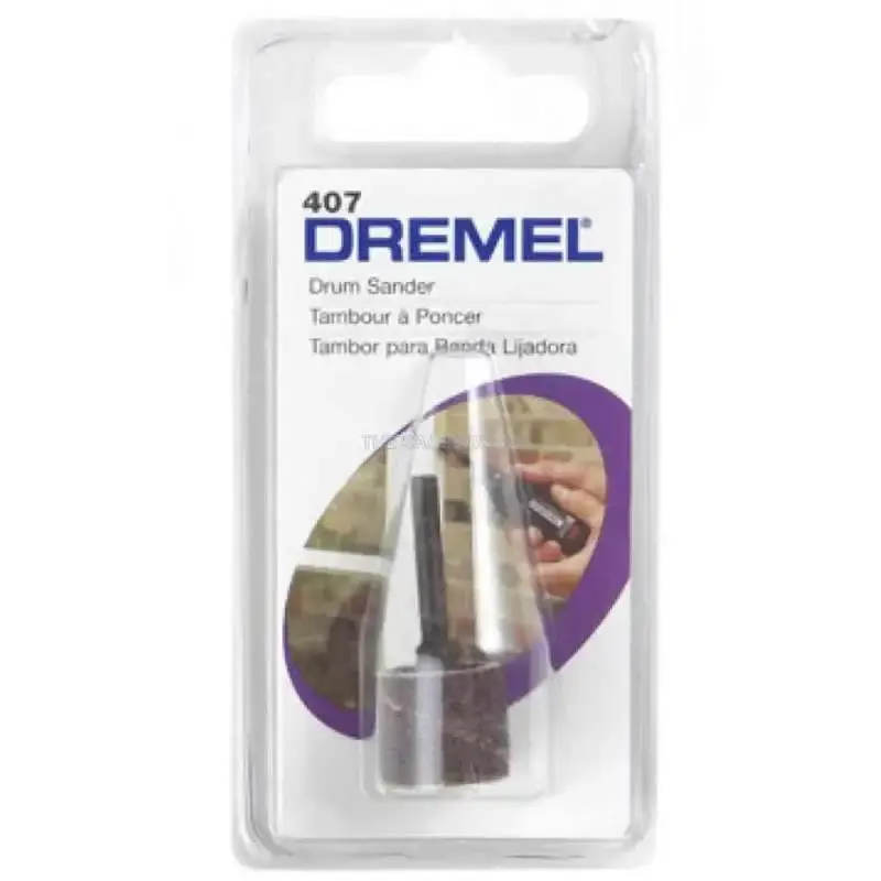 Tubo de lixa 1/2 POL grão 60 e suporte tubo Dremel 407 Dremel — fotografia 3