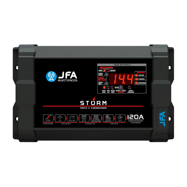 Fonte e carregador storm plus 120A - JFA