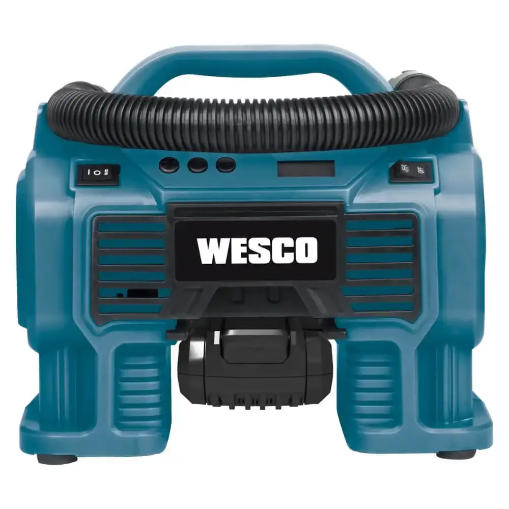 Compressor de ar portátil 160PSI 18V com 3 bicos WS2961.9 Wesco