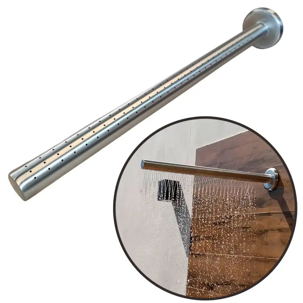 Ducha inox cortina 60 CM Evald — fotografia de referência