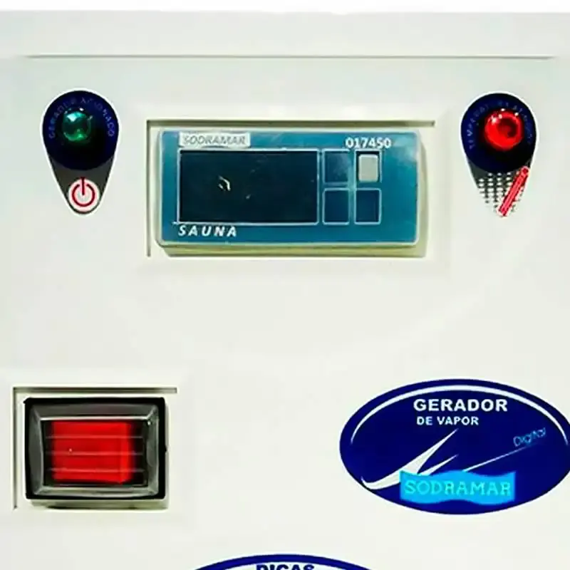 Comando Digital para Sauna 12 kw / 15 kw / 18 kw Steam Inox SODRAMAR — fotografia 2