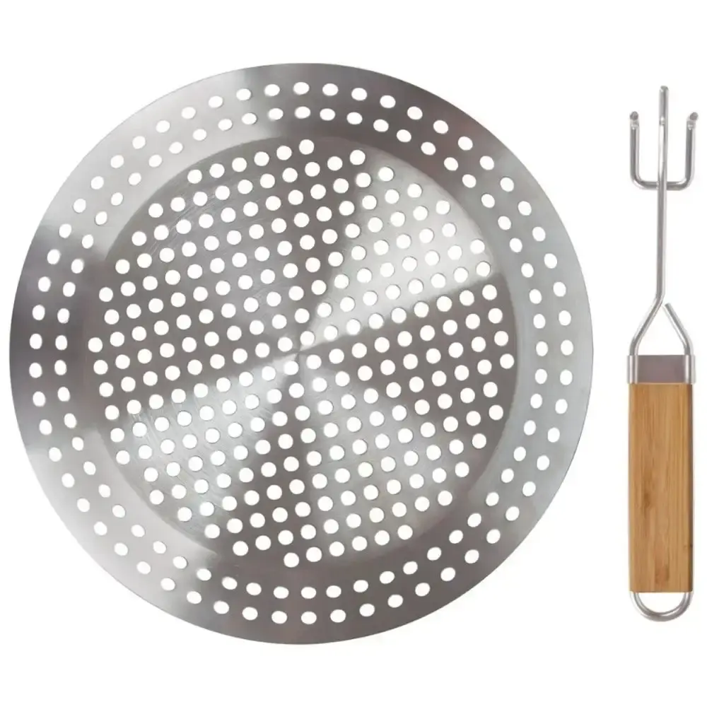 Frigideira inox 30 CM para grelhar 2 em 1 Mor — fotografia 3