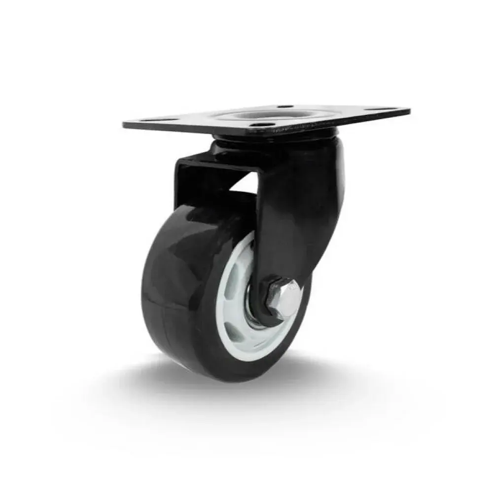 Rodízio giratório série 12 black 75MM 70KG da Colson