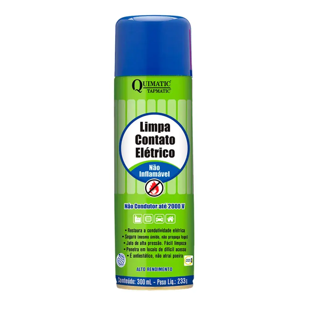 Limpa contato elétrico em aerossol 300ML quimatic tapmatic