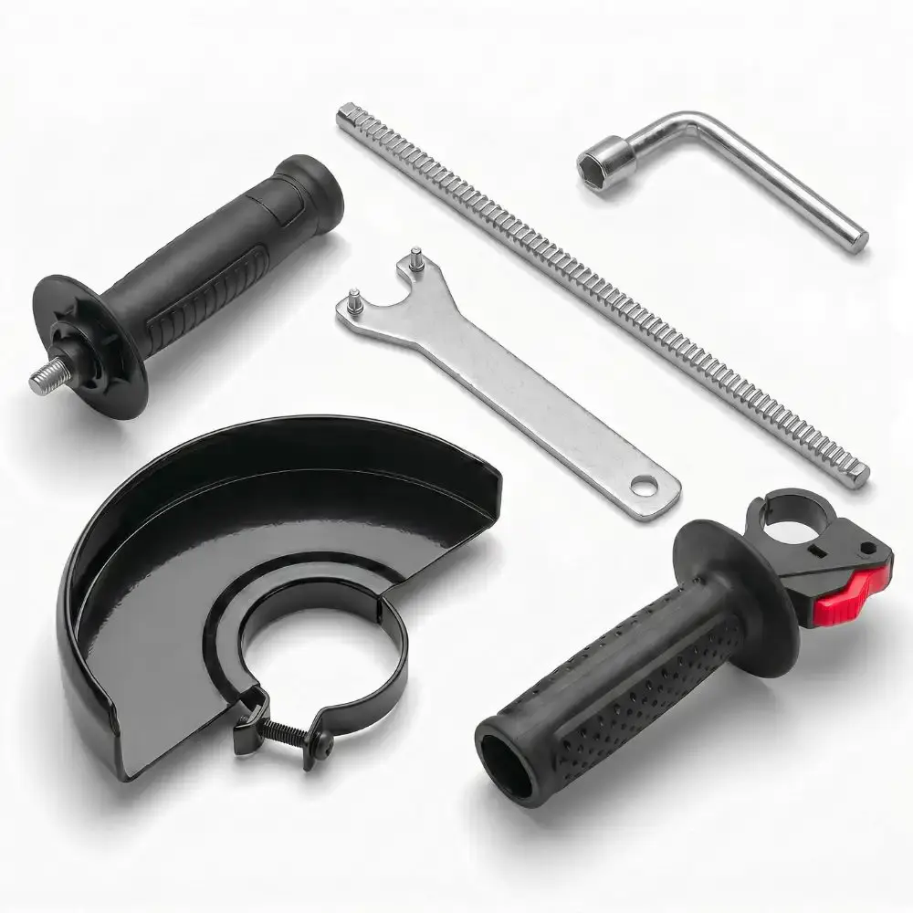 Kit Ferramentas 21V Brushless c/ Furadeira Impacto, Esmerilhadeira, Martelete e Serra Circular EVALD — fotografia 8