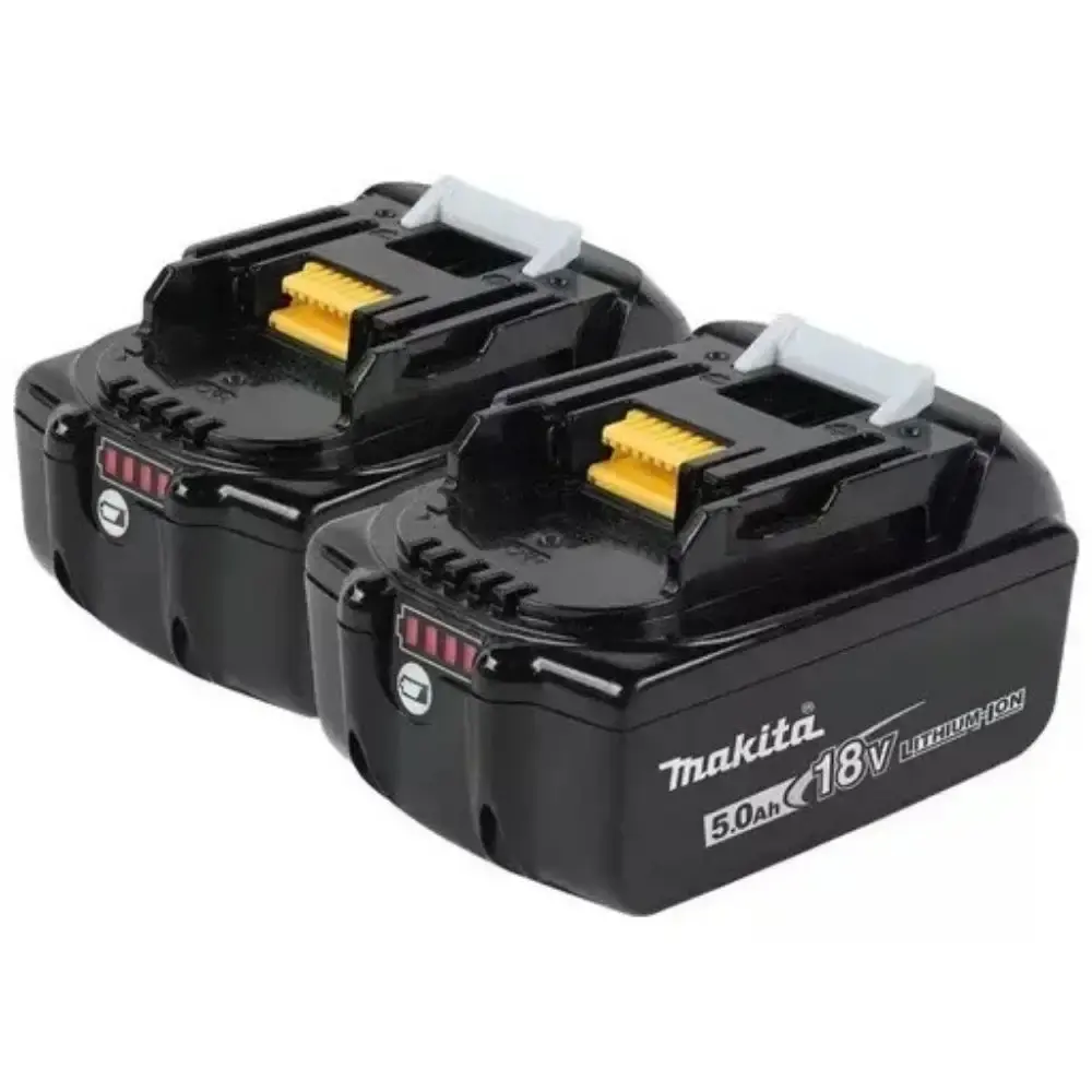Carregador duplo 220V DC18RD com 2 baterias 18V 5,0AH BL1850B Makita — fotografia 5