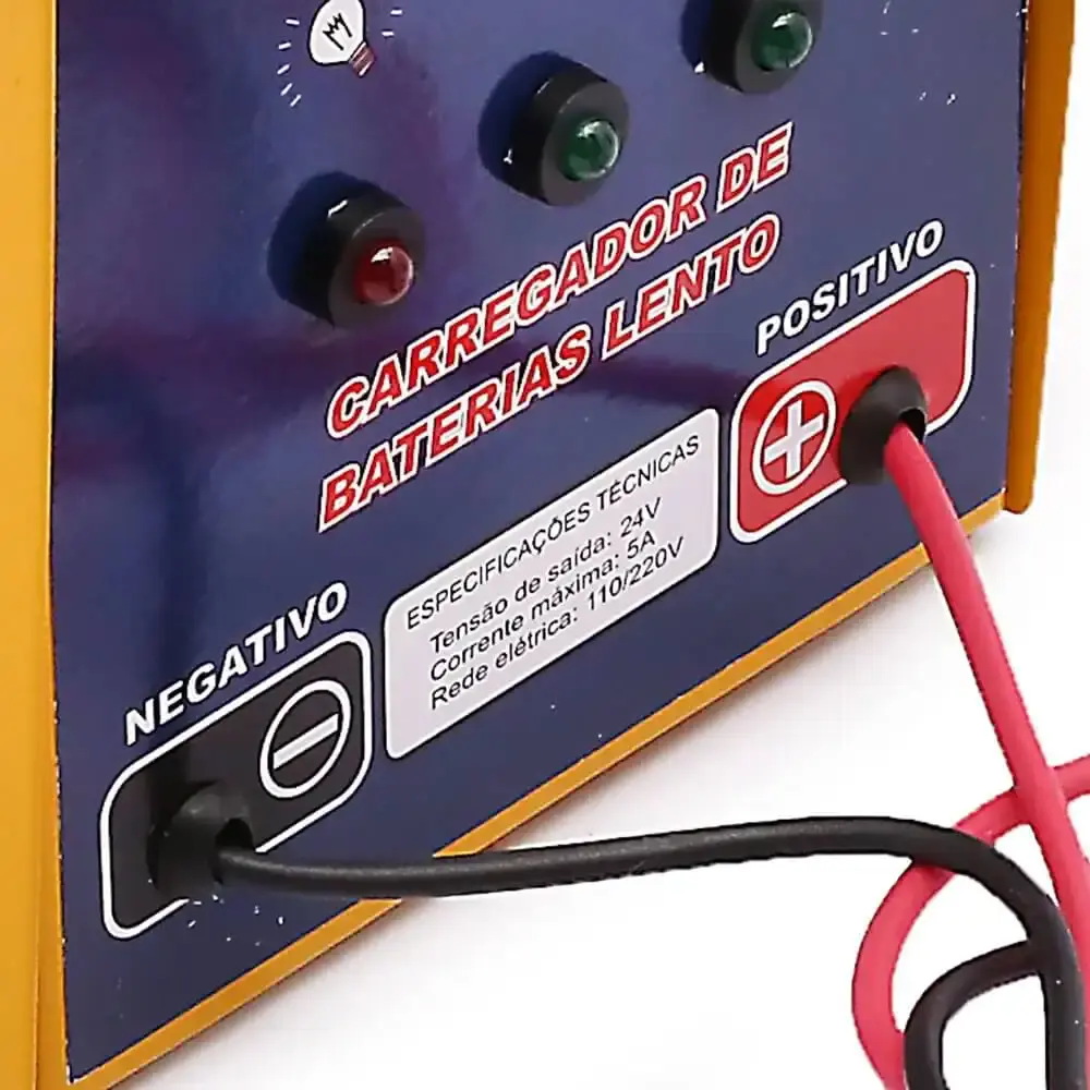 Carregador de bateria 5AH 12V/24V em série bivolt CK24A5 Kitec — fotografia 4
