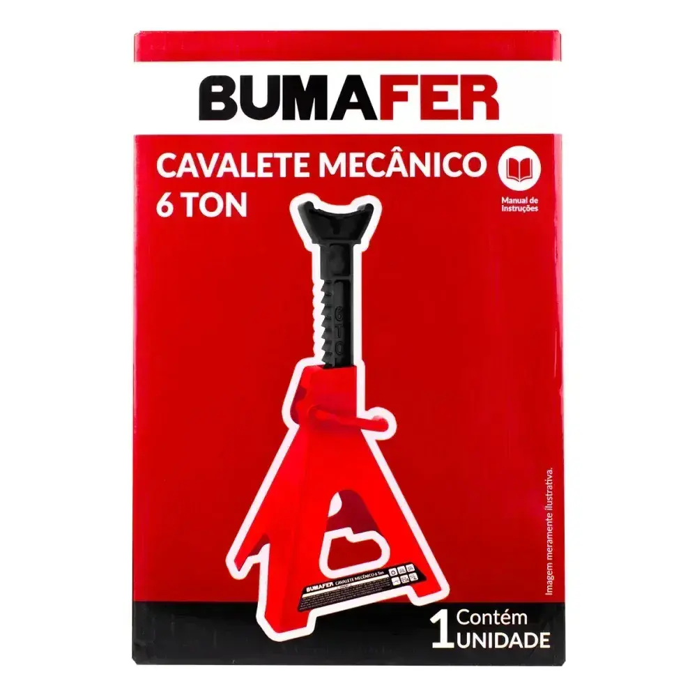 Cavalete mecânico dobrável 6 toneladas Bumafer — fotografia 3