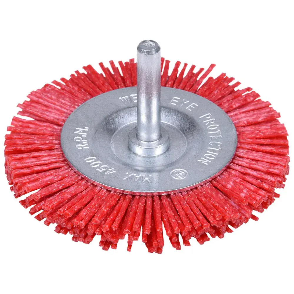 Escova circular nylon 3 com haste Worker