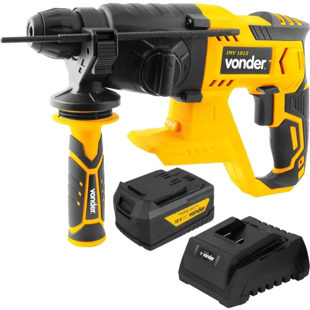 Martelete perfurador 18V com bateria e carregador Vonder Bivolt