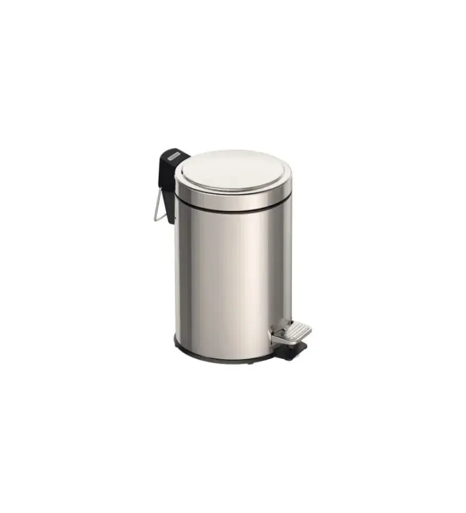 Lixeira inox 5L com pedal e sistema stay open Tramontina — fotografia 5