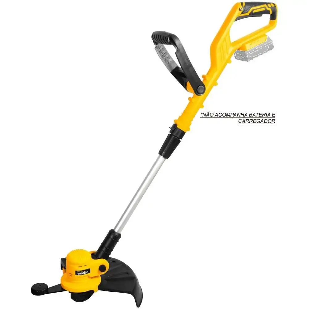 Cortador de grama 18V com carretel nylon 1,6MM 300MM sem bateria e carregador Vonder — fotografia de referência
