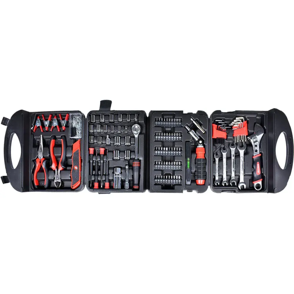Jogo de ferramentas modelo 117 peç aço carbono Bumafer
