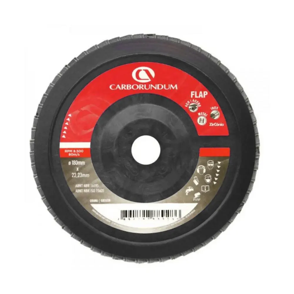Disco carboflap 7" CAR82 grão 40 Carborundum