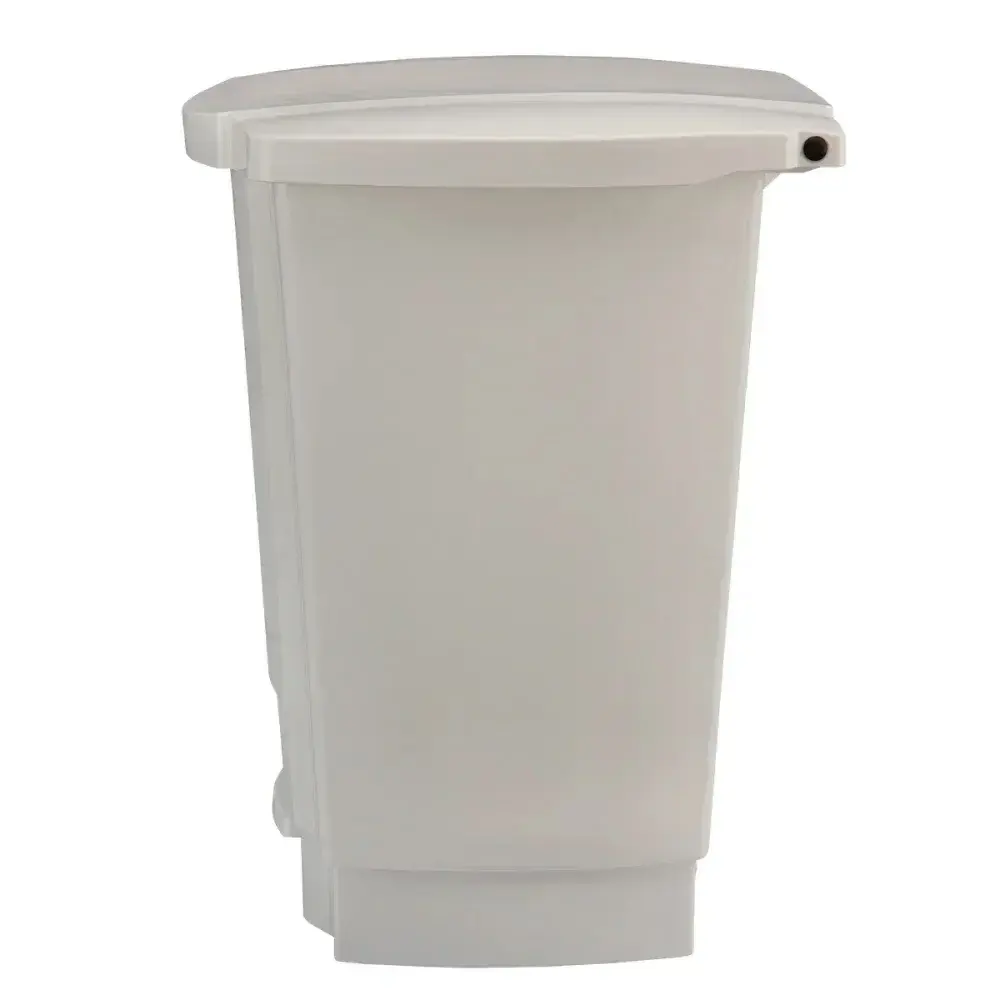 Lixeira resistente e balanceada branca 35L Perfect — fotografia 12