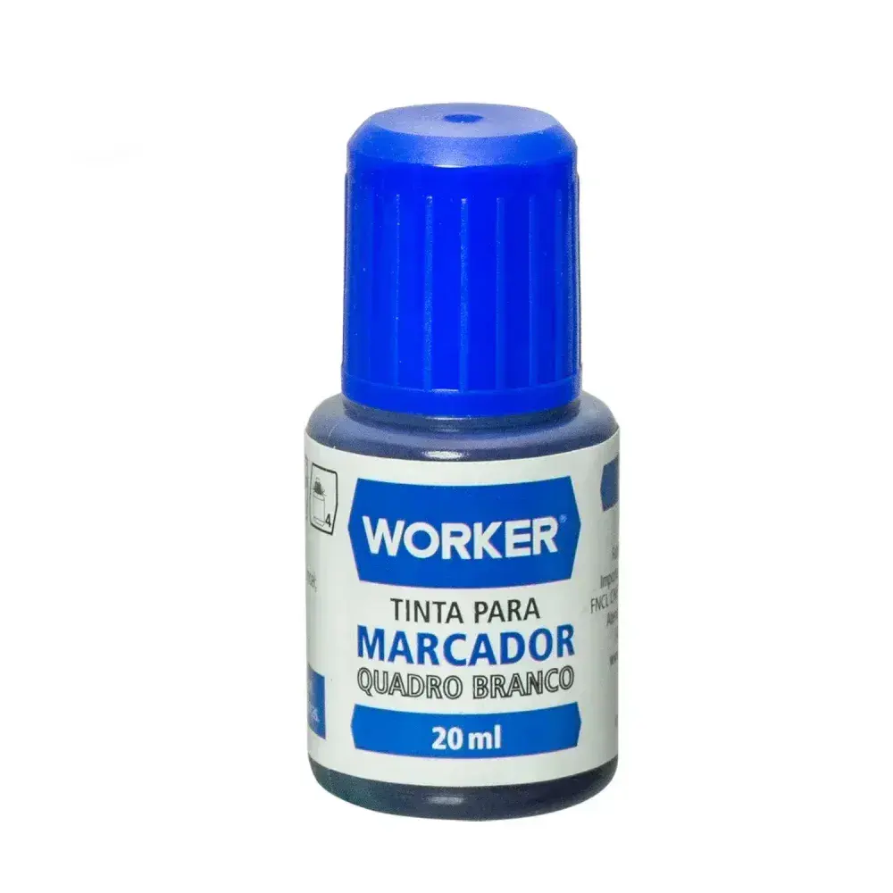 Tinta para marcador de quadro branco 20ML azul Worker — fotografia 3