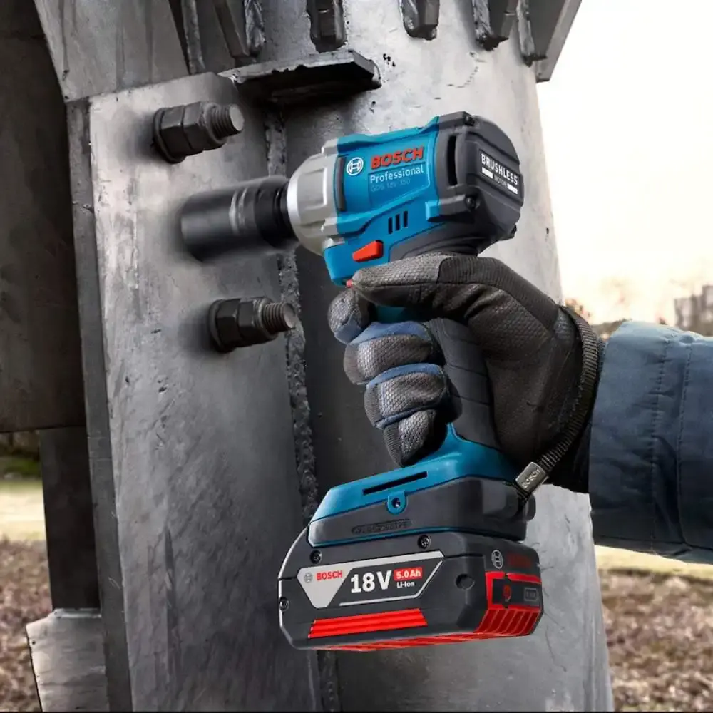 Chave de impacto 18V 1/2POL 350NM GDS 18V-350 brushless com 2 baterias e maleta Bosch — fotografia 9