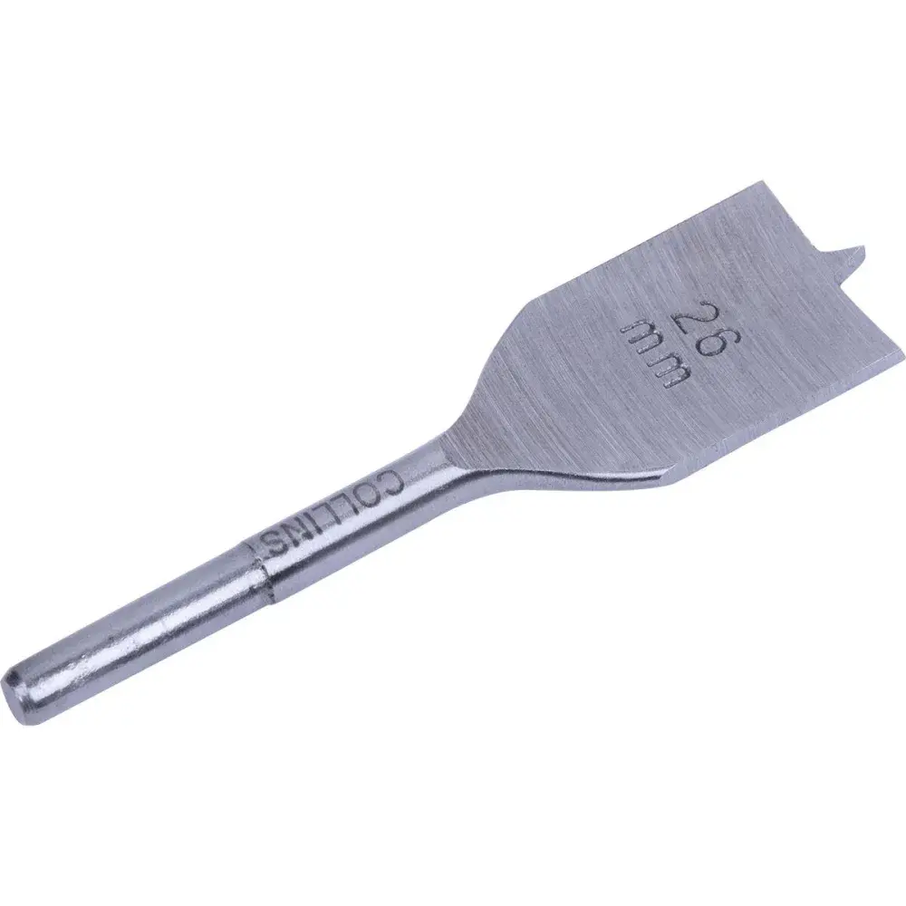 Broca chata para dobradiça 26MM x 4” Collins — fotografia 3