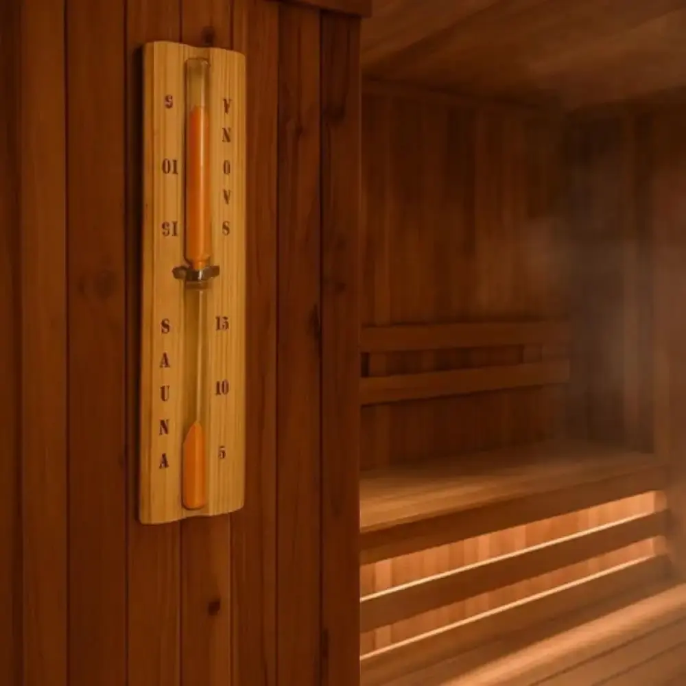 Temporizador de madeira ampulheta sauna seca Sodramar — fotografia 4