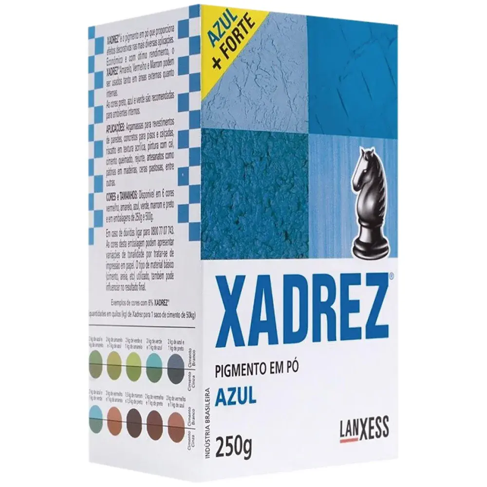 Pó rez 250G azul Xadrez