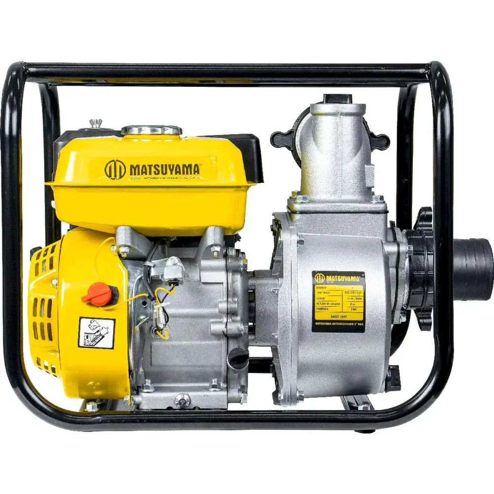Motobomba a gasolina 7HP-NGA 3 auto escorvante pm Matsuyama — fotografia 12