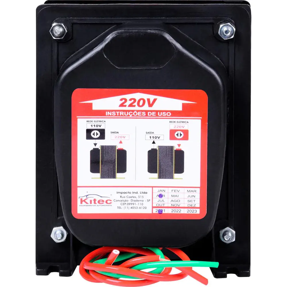 Autotransformador tripolar 6.000VA 4600W bivolt Kitec — fotografia 3