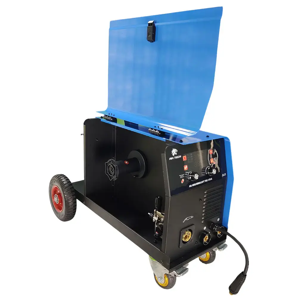 Máquina de solda MIG TIG eletrodo multiprocessos 170A ak-mig/mma/lift TIG 170A AK teck USK 220 V — fotografia 2