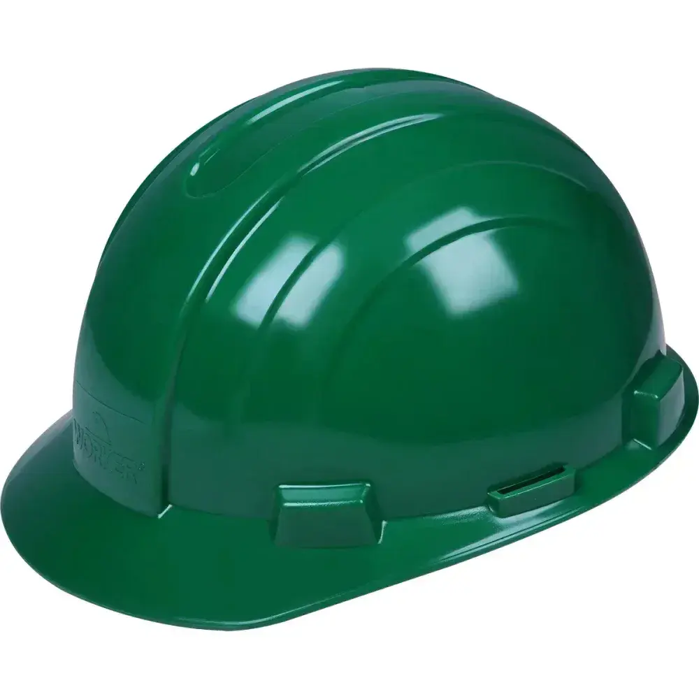 Capacete de proteção industrial verde modelo max Worker — fotografia 7