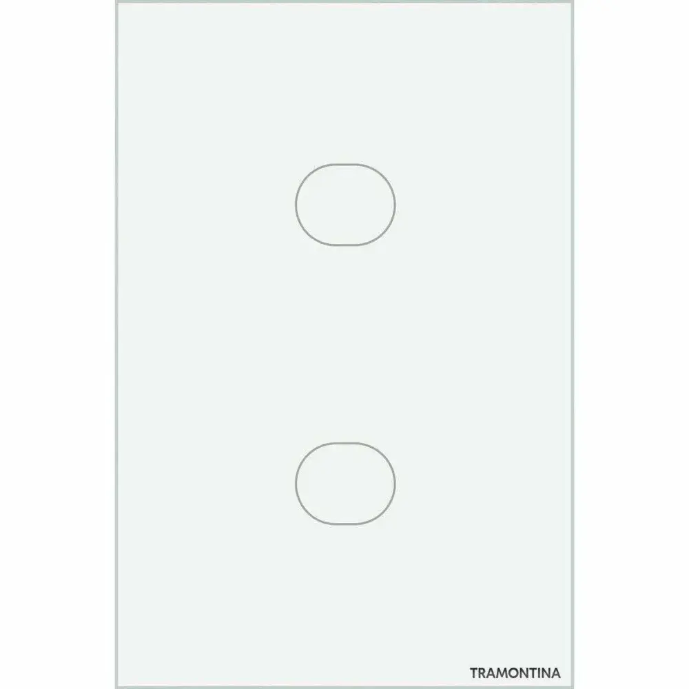 Interruptor touch smart branco com 2 canais Tramontina — fotografia 4